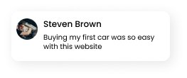 A comment from a consumer highlighting their opinion on the usability of a website related to car research and purchase.