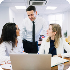 A CX team collaboratively working on a study, emphasizing EthOS’s facilitation of team collaboration for insightful research.
