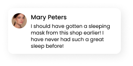 Feedback on sleep mask effectiveness in an EthOS diary study.