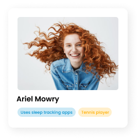 Diary study participant using sleep tracking apps and playing tennis.