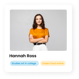 Digital ethnography of an art student ordering food online.