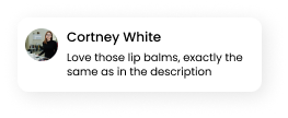 Text feedback from a mobile ethnography study focused on lip balm preferences.