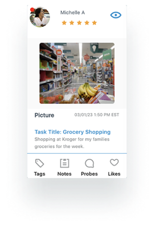 Real-time shopper research conducted in-store, captured through EthOS platform, highlighting consumer choices.