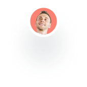 Icon representing a professional participant in orange, used for B2B audience targeting on EthOS.