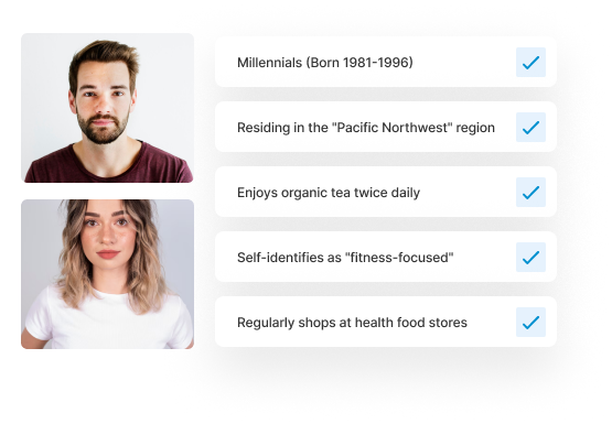 A display of participant profile information for targeting and quality assurance.