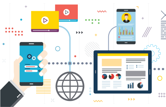 Animated illustration of EthOS full-service research process including data collection, participant recruitment, and analysis