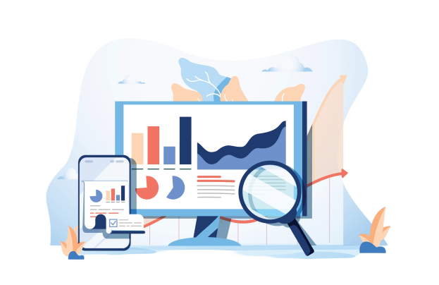 Animated illustration of EthOS's comprehensive reporting