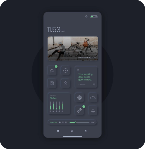 Screenshot of a fitness tracking mobile app interface during usability testing.