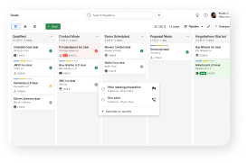 Screenshot of a project management website undergoing usability testing.