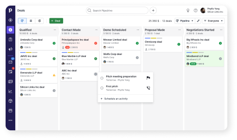 Screenshot of a project management website undergoing usability testing.